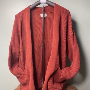 Universal Thread Women's Brick Open-Front Cardigan